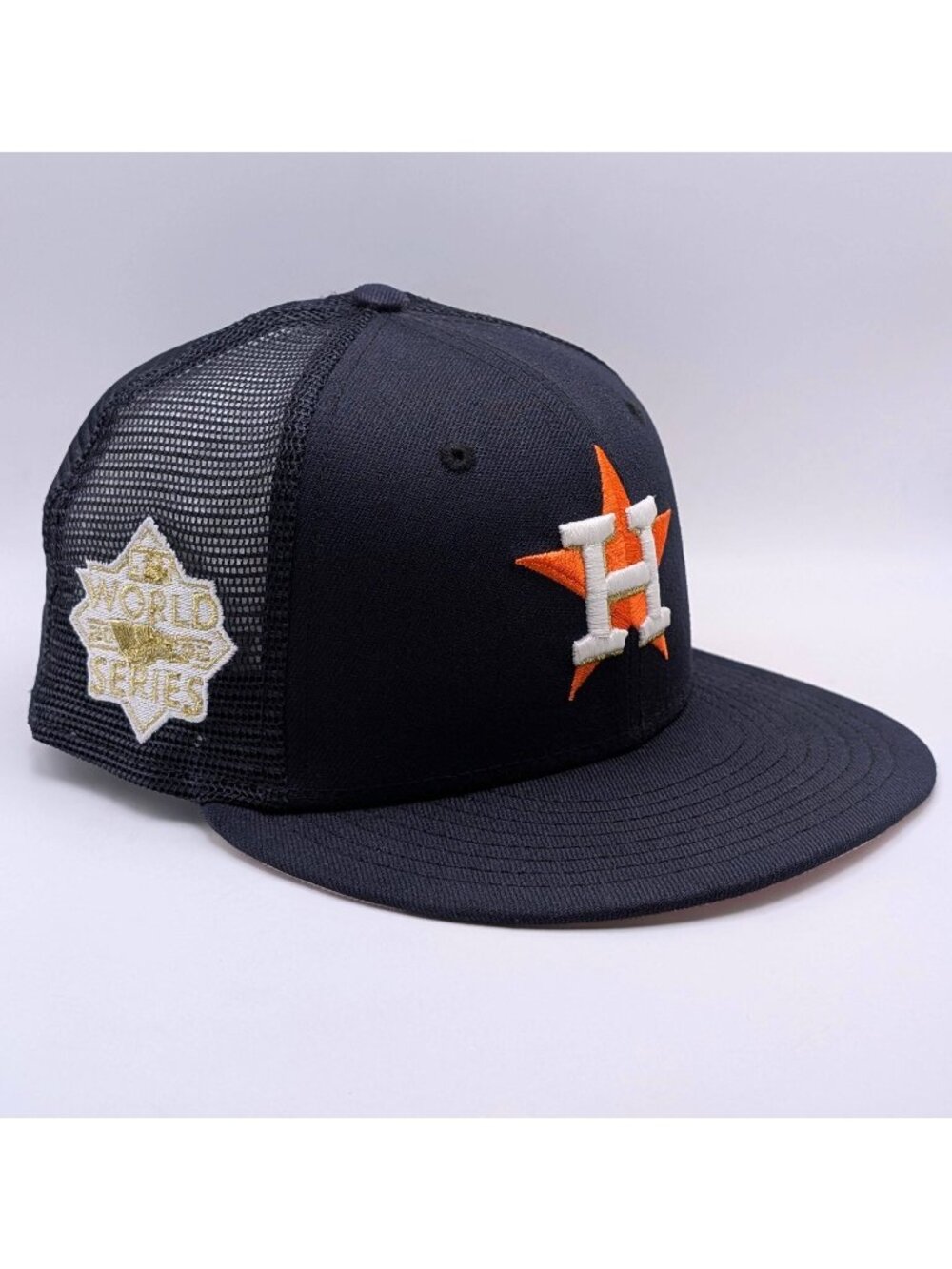 Houston Astros Fitted Size 7 1/4 World Series 2022 Patch New Era Hat Mesh MLB
